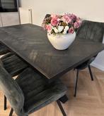 EETTAFEL VISGRAAT 180CM, Huis en Inrichting, Tafels | Eettafels, Zo goed als nieuw, 150 tot 200 cm, Rechthoekig, 50 tot 100 cm