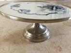 Vintage taartschaal op poot, Ophalen of Verzenden