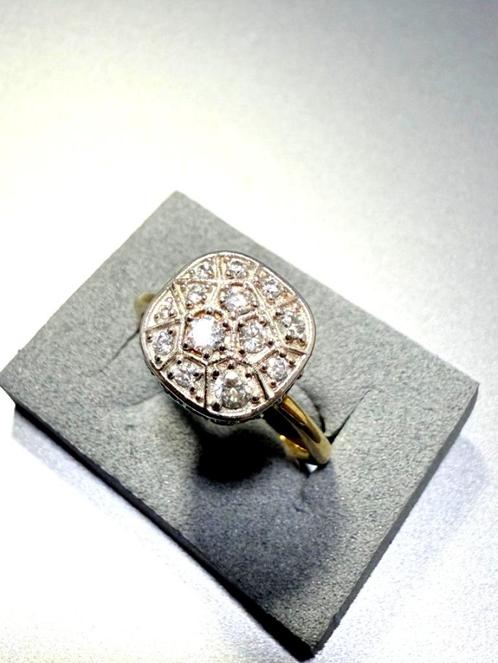DazzleDome American Diamond Ring, Sieraden, Tassen en Uiterlijk, Ringen, Nieuw, Dame, Kleiner dan 17, Goud, Zilver, Ophalen of Verzenden
