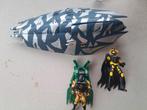 Batman 2x actie figuur en triple attack jet, Ophalen of Verzenden, Zo goed als nieuw, Pop
