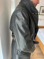 Vintage Elvo leren jas, Ophalen, Gedragen, Maat 52/54 (L), Zwart