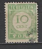 Port 23 gebruikt 1915 ; Curacao voor 10% CW, Postzegels en Munten, Postzegels | Nederlands-Indië en Nieuw-Guinea, Ophalen of Verzenden