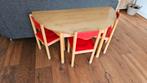 Schilte Kleutertafel met Stoeltjes - Rood, Kinderen en Baby's, Kinderkamer | Tafels en Stoelen, Ophalen of Verzenden, Gebruikt