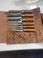 Forged Japanse Messen Set met Messenmap - 6 Delig, Ophalen, Nieuw, Hout, Bestekset