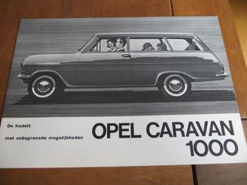 Folder Opel Kadett Caravan 1000 1964 beschikbaar voor biedingen