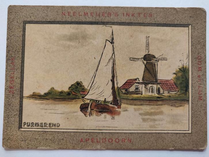 N30 Neelmeijer Inkten Zegellak Gom Lijm Apeldoorn Molen, Verzamelen, Merken en Reclamevoorwerpen, Gebruikt, Overige typen, Ophalen of Verzenden