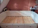 Mooi IKEA Hemnes uitschuifbaar bed te koop, Huis en Inrichting, Ophalen, Eenpersoons, Wit, Zo goed als nieuw