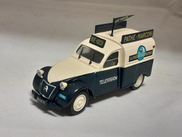 Citroën 2CV bestel 1:43 Pathé Marconi, Hobby en Vrije tijd, Modelauto's | 1:43, Zo goed als nieuw, Auto, Overige merken, Ophalen of Verzenden