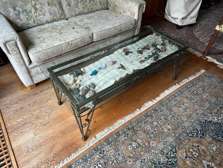 Mooie glazen salontafel, Huis en Inrichting, Tafels | Salontafels, Zo goed als nieuw, Minder dan 50 cm, 50 tot 100 cm, 100 tot 150 cm