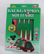 Backgammon & Solitaire Reisspel - Jumbo, Hobby en Vrije tijd, Gezelschapsspellen | Bordspellen, Jumbo, Een of twee spelers, Ophalen of Verzenden