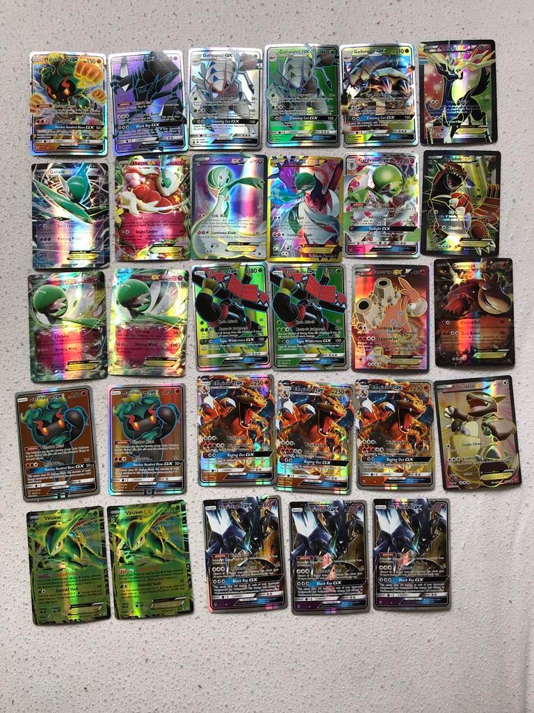 Pokémon Kaarten GX - Diverse Sets, Ophalen of Verzenden, Gebruikt, Losse kaart, Foil