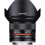 Samyang 12mm f/2.0 NCS CS zwart Sony APS C lens, Groothoeklens, Zo goed als nieuw, Ophalen