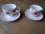 2 leuke kop en schotels, Huis en Inrichting, Keuken | Servies, Ophalen of Verzenden, Aardewerk, Overige stijlen, Kop(pen) en/of Schotel(s)