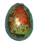 blikken ei met paashaas, Ophalen of Verzenden, Gebruikt, Overige