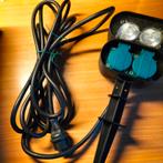 Verplaatsbare dubbele tuinspot met 2 stopcontacten, Kunststof, Minder dan 50 watt, Nieuw, Ophalen of Verzenden