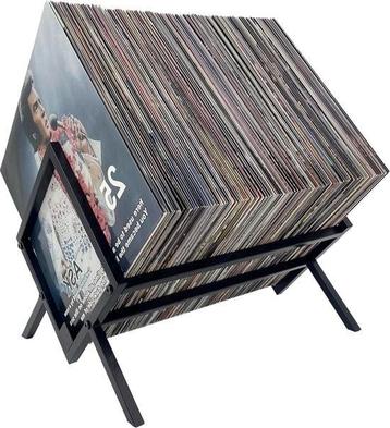 platenstandaard vinylplatenhouder lp houder voor80/100 lp,s beschikbaar voor biedingen