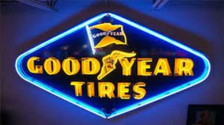 Good Year tires XL neon en veel andere mancave garage neons, Verzamelen, Merken en Reclamevoorwerpen, Nieuw, Lichtbak of (neon) lamp