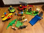 Playmobil brandweer vliegtuig speeltuin en dieren, Ophalen, Zo goed als nieuw, Los playmobil