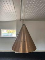 2 Vintage Hanglampen voor Pooltafel, Ophalen of Verzenden, Gebruikt, Metaal, Minder dan 50 cm