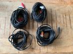 4 lange Audio Stereo kabels Jack 3,5mm & Tulip, 5 tot 10 meter, Luidsprekerkabel, Ophalen of Verzenden, Zo goed als nieuw