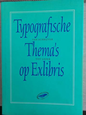 Typografische Thema's op Exlibris - Grafische Vormgeving beschikbaar voor biedingen