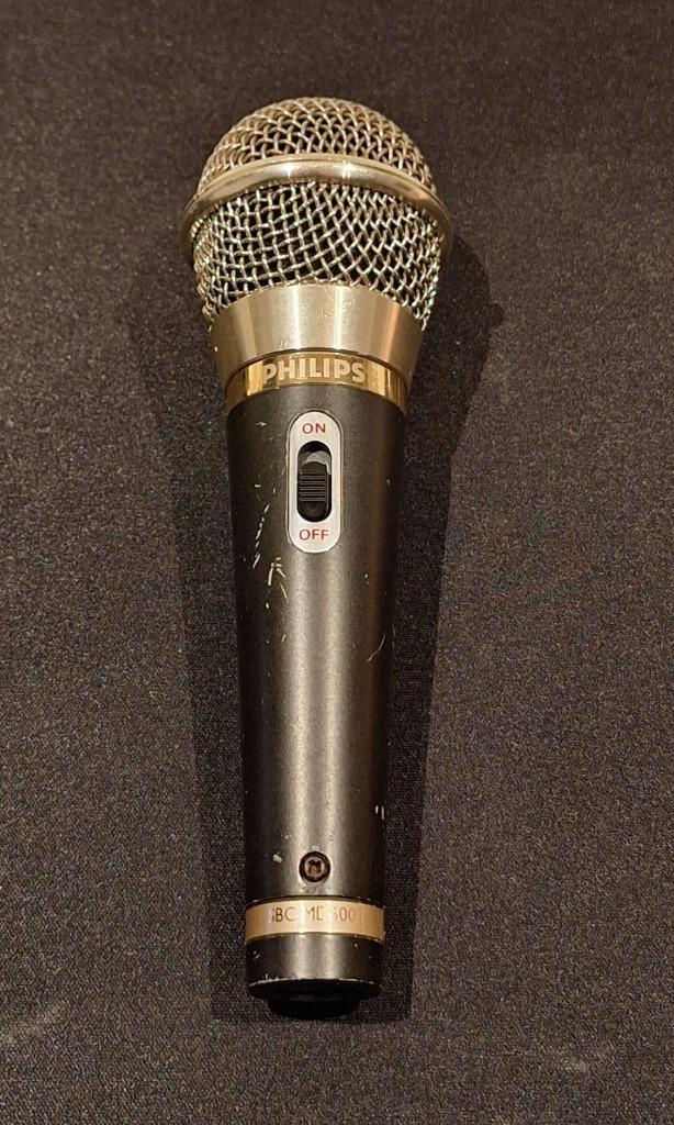 Philips SBC MD600 – dynamische microfoon, Muziek en Instrumenten, Microfoons, Gebruikt, Zangmicrofoon, Ophalen of Verzenden