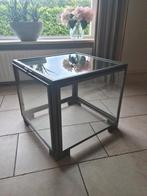Glazen salontafel, rivièra maison, Huis en Inrichting, Tafels | Salontafels, Ophalen, 50 tot 100 cm, 50 tot 75 cm, Vierkant