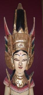 Twee houten beelden van Rama en Sita (Indonesië), Antiek en Kunst, Ophalen
