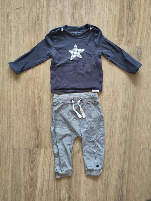 Setje Noppies Baby maat 68 unisex, blauw-wit, Kinderen en Baby's, Babykleding | Maat 68, Zo goed als nieuw, Jongetje of Meisje