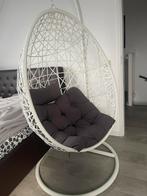 Hangstoel wit, Tuin en Terras, Tuinstoelen, Ophalen of Verzenden, Zo goed als nieuw, Metaal