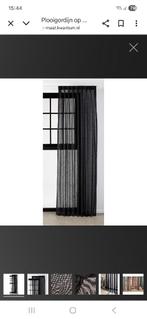 Inbetween gordijnen, Huis en Inrichting, Stoffering | Gordijnen en Lamellen, Ophalen, 200 cm of meer, Zwart, Nieuw