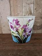 oude franse bloempot `WOONWINKEL RUSTIEK``, Ophalen of Verzenden