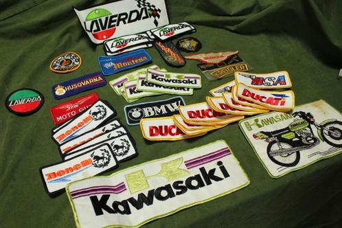 Patches opnaai emblemen Laverda Kawasaki Ducati BSA BMW etc., Verzamelen, Merken en Reclamevoorwerpen, Zo goed als nieuw, Overige typen