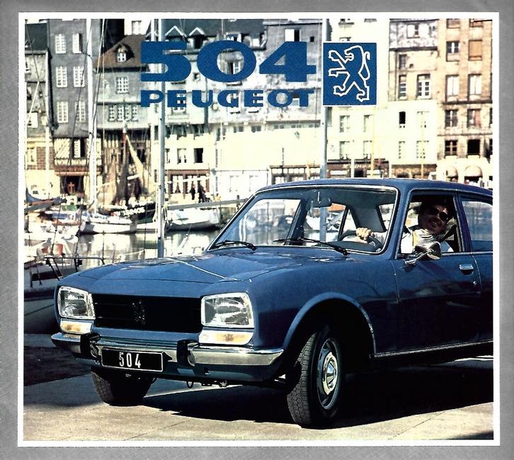 Folder Peugeot 504 1982, Boeken, Auto's | Folders en Tijdschriften, Gelezen, Peugeot, Ophalen of Verzenden