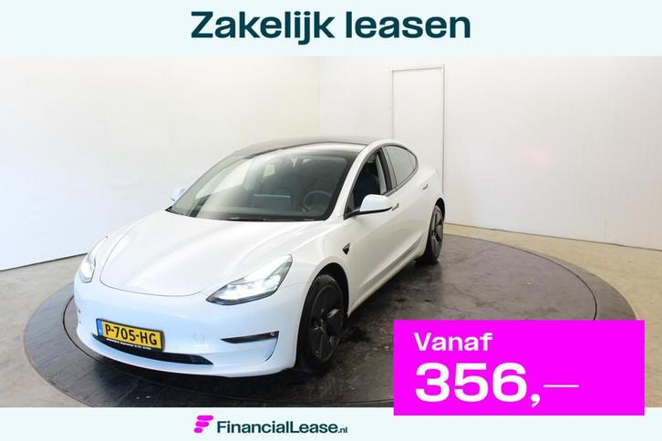 Tesla Model 3 Long Range AWD 75 kWh Elk Aklep + Stoelen Cam, Auto's, Tesla, Bedrijf, Lease, Financial lease, Model 3, ABS, Airbags