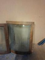 2 bol glazen kastdeuren,, Antiek en Kunst, Ophalen