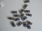Lego: Plaatjes 1x2 met nop oud donkergrijs, Ophalen of Verzenden, Gebruikt, Lego