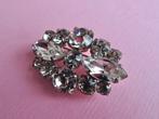 jwg Vintage 50s 60s Deco strass glas stenen broche kristal, Verzenden, Overige materialen, Broche