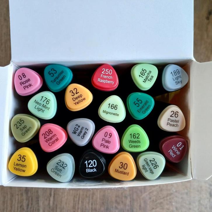 Twinmarkers / Alcoholmarkers Set, Hobby en Vrije tijd, Schilderen, Nieuw, Overige typen, Ophalen of Verzenden