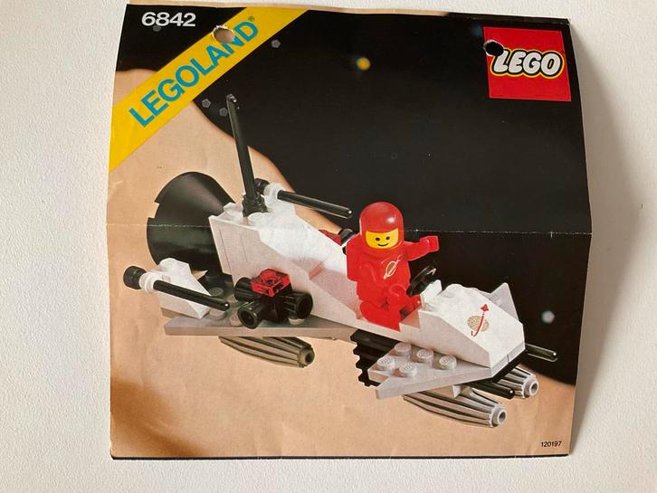 Vintage Lego Space Sneeuwscooter - Set 6842, Kinderen en Baby's, Speelgoed | Duplo en Lego, Gebruikt, Lego, Complete set, Ophalen of Verzenden