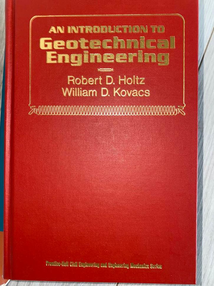 An Introduction to  Geotechnical Engineering R. Holtz W. Kov, Boeken, Wetenschap, Zo goed als nieuw, Natuurwetenschap, Ophalen of Verzenden