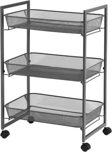 Keukentrolley - badkamertrolley - Keukenrek - 26x42x62 beschikbaar voor biedingen
