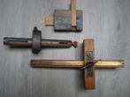 3 oude kruishout antiek gereedschap, Antiek en Kunst, Antiek | Gereedschap en Instrumenten, Ophalen