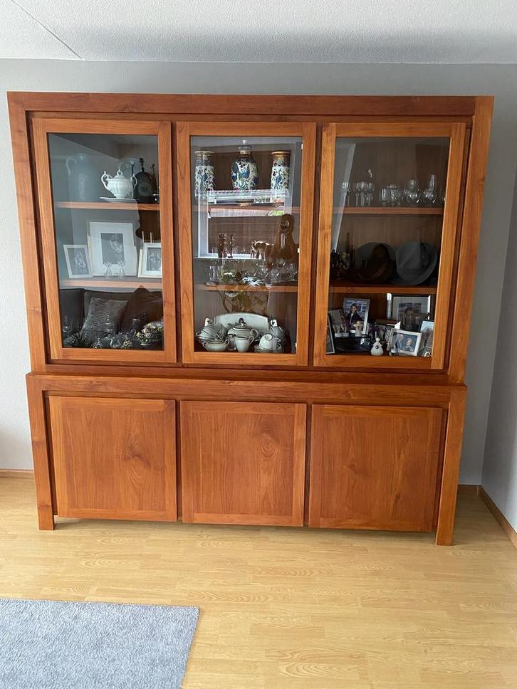 Buffetkast teak, Huis en Inrichting, Kasten | Buffetkasten, Zo goed als nieuw, 200 cm of meer, 150 tot 200 cm, 25 tot 50 cm, Ophalen