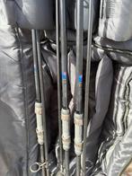 3 JC 12ft Karperhengels + Daiwa Foedraal, Watersport en Boten, Hengelsport | Karpervissen, Ophalen of Verzenden, Gebruikt, Werphengel
