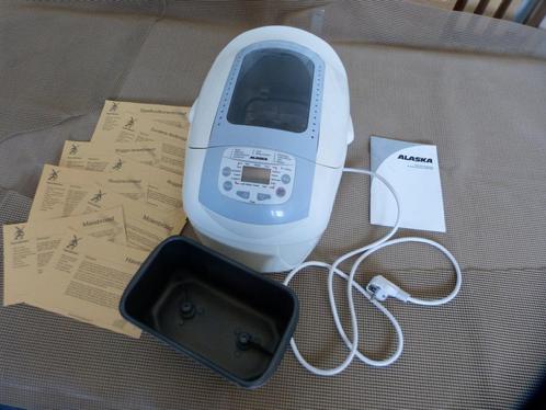 Dubbele kneedhaken broodbakmachine Alaska BN2000 zelf brood, Witgoed en Apparatuur, Broodbakmachines, Gebruikt, Met timer, 1200 tot 1600 gram deeg
