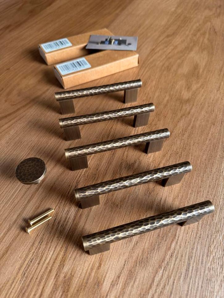 5x Antiek Messing Handgrepen - Nieuw!, Doe-het-zelf en Verbouw, Hang- en Sluitwerk, Nieuw, Overige typen, Koper of Messing, Ophalen of Verzenden