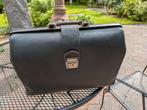 Lederen tas voor kantoor of school, 40 tot 60 cm, Gebruikt, Zwart, Minder dan 35 cm