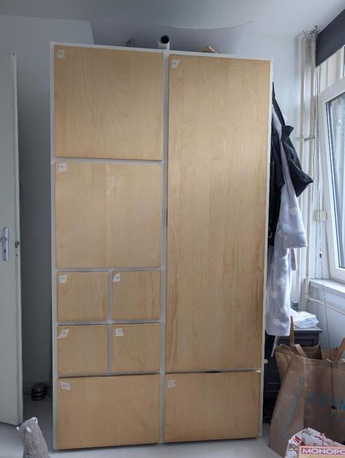 kledingkast Rakke (Ikea) 2, Huis en Inrichting, Kasten | Kledingkasten, Gebruikt, 150 tot 200 cm, 150 tot 200 cm, 50 tot 75 cm