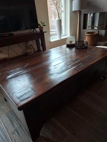 Donker Teakhouten Salontafel beschikbaar voor biedingen